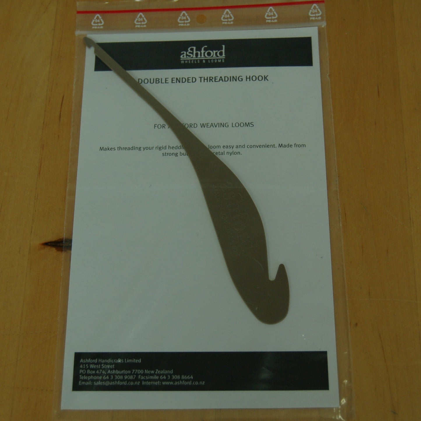 Ashford double ended threading hook