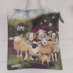 Felted Sheep Tote