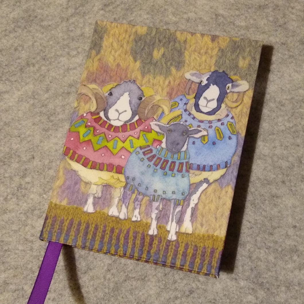 Sheep in Sweaters lined notebook
